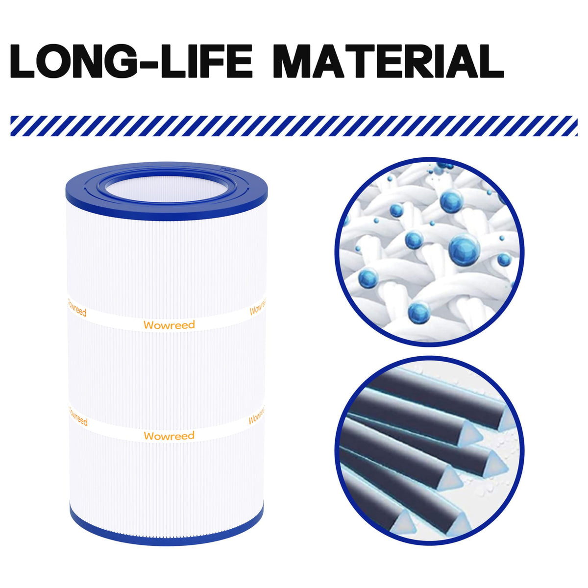 Wowreed SP75-fit pool filter helps keep water clearer through routine cleaning