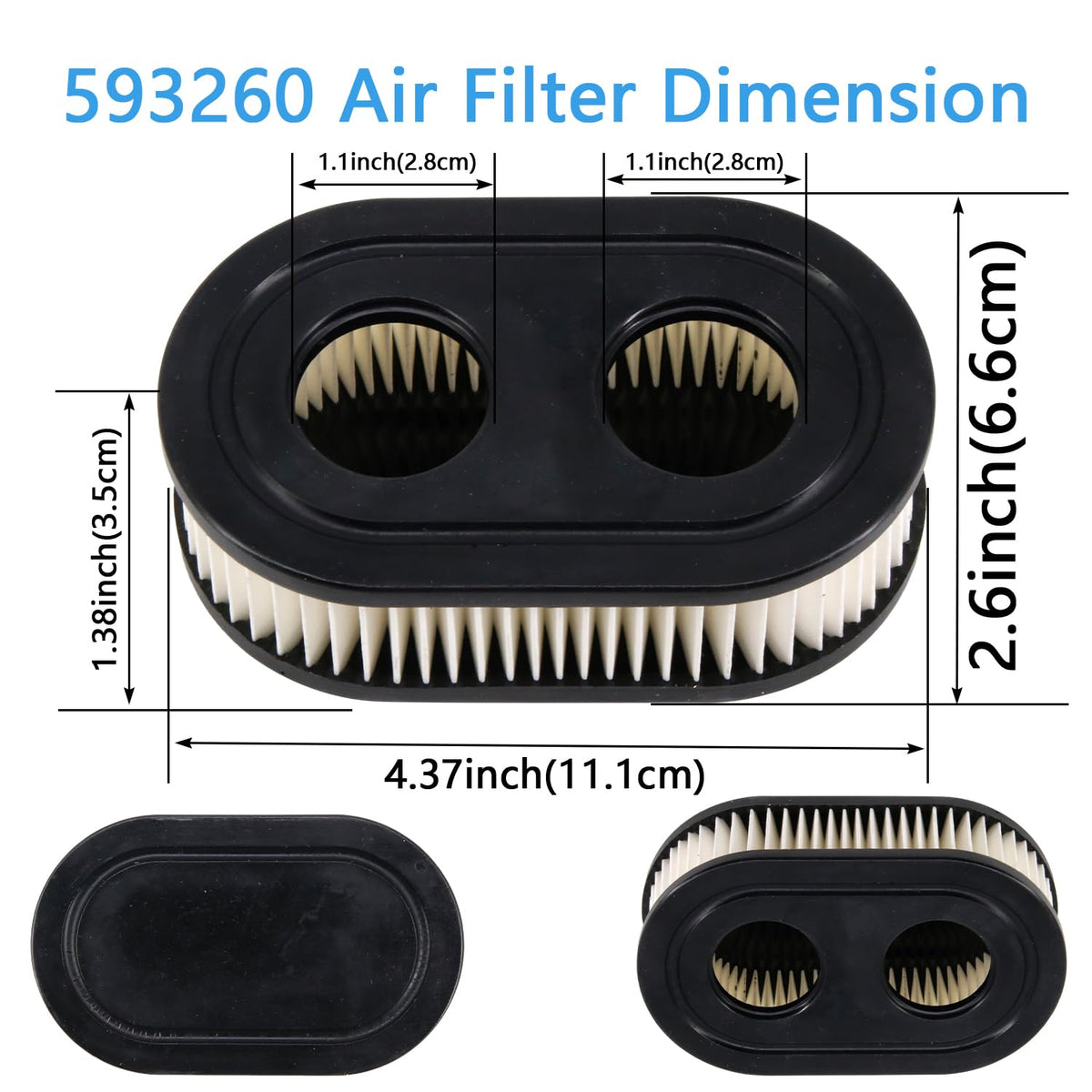 Woxla air filter compatibility with Stens and Troy-Bilt models for versatile lawn care.