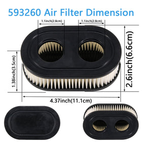 Woxla air filter compatibility with Stens and Troy-Bilt models for versatile lawn care.