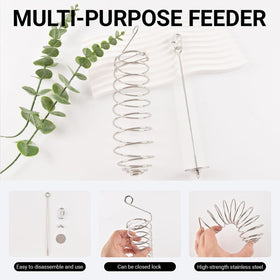 WoYous banana feeder holder showcases fresh fruit for butterflies in sunny gardens.