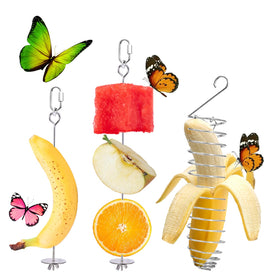 WoYous butterfly feeder stainless steel hanging attracts butterflies while suiting outdoor spaces.
