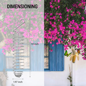 WoYous stainless-steel garden decor emphasizes durable, weather-ready design for long seasons.