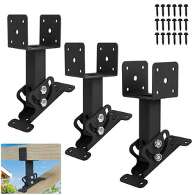 Wpbhk roof riser brackets kit assembly for sturdy pergola installation