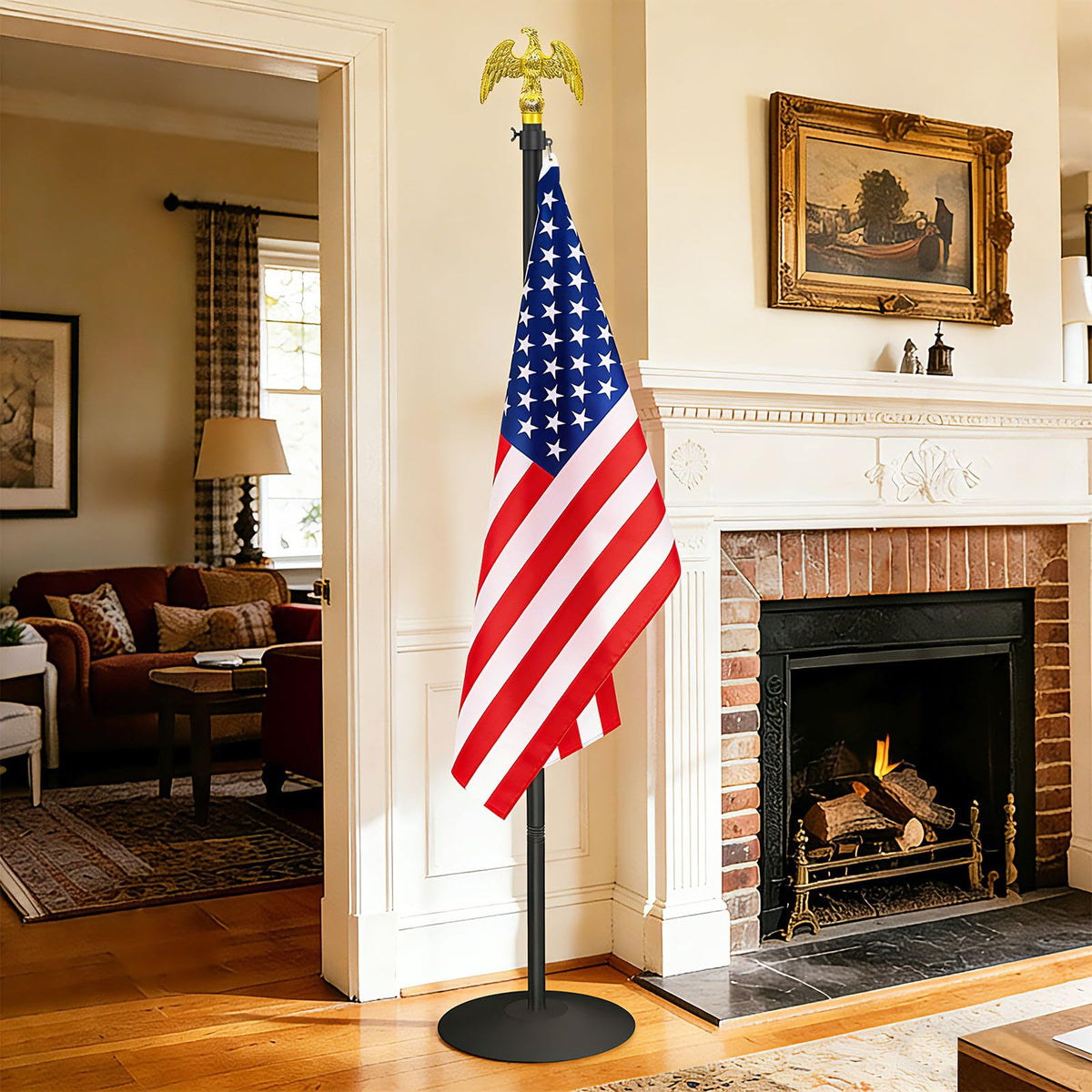 Wphold indoor flag stand adapts to offices, classrooms, and living spaces.