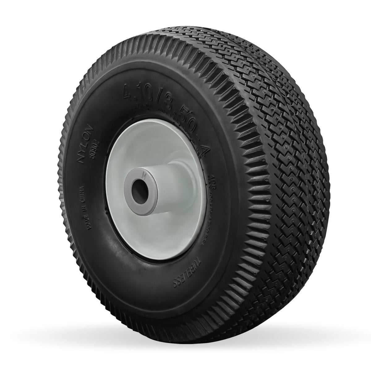 WPL 105-3471 front wheel and tire assembly for smoother steering and clean lawn edges.