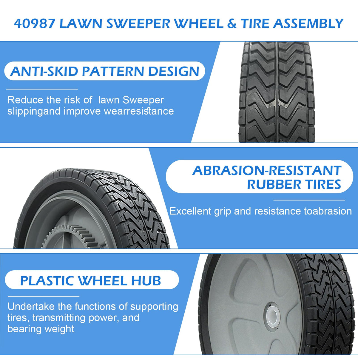 WPL 40987 engineering plastic hub detail highlights strength and durability.