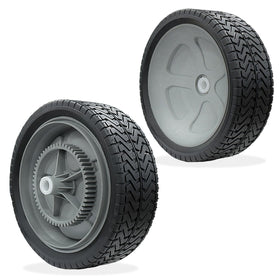 WPL 40987 lawn sweeper wheel assembly front view boosts stability and control.