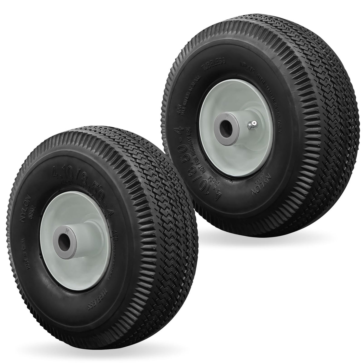WPL front wheel and tire for Toro TimeCutter, precise steering and clean edges