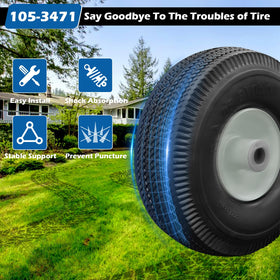 WPL reinforced tread improves traction on uneven yards