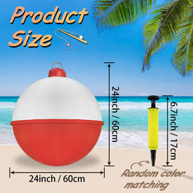 WPZQBW red-and-white float lantern inflated for pool and party atmosphere