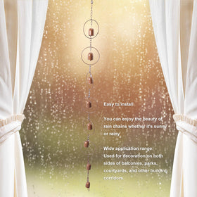 WQAPVHBG garden rain bells highlight outdoor ambience and drainage function