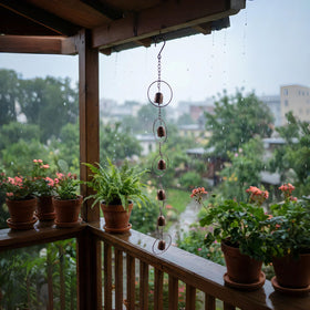 WQAPVHBG rainwater drainage chain helps direct water away from foundations