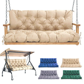 WQlittuK 60-inch porch swing cushions offering comfortable outdoor seating