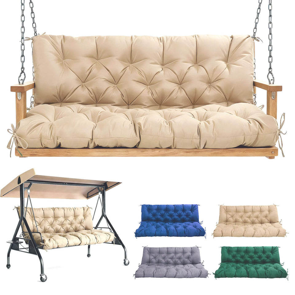 WQlittuK 60-inch porch swing cushions offering comfortable outdoor seating