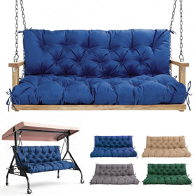 WQlittuK porch swing cushions 60-inch seat with backrest for outdoor comfort.
