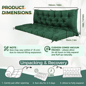 WQlittuK versatile indoor-outdoor cushion for porch, bench, and lounge.