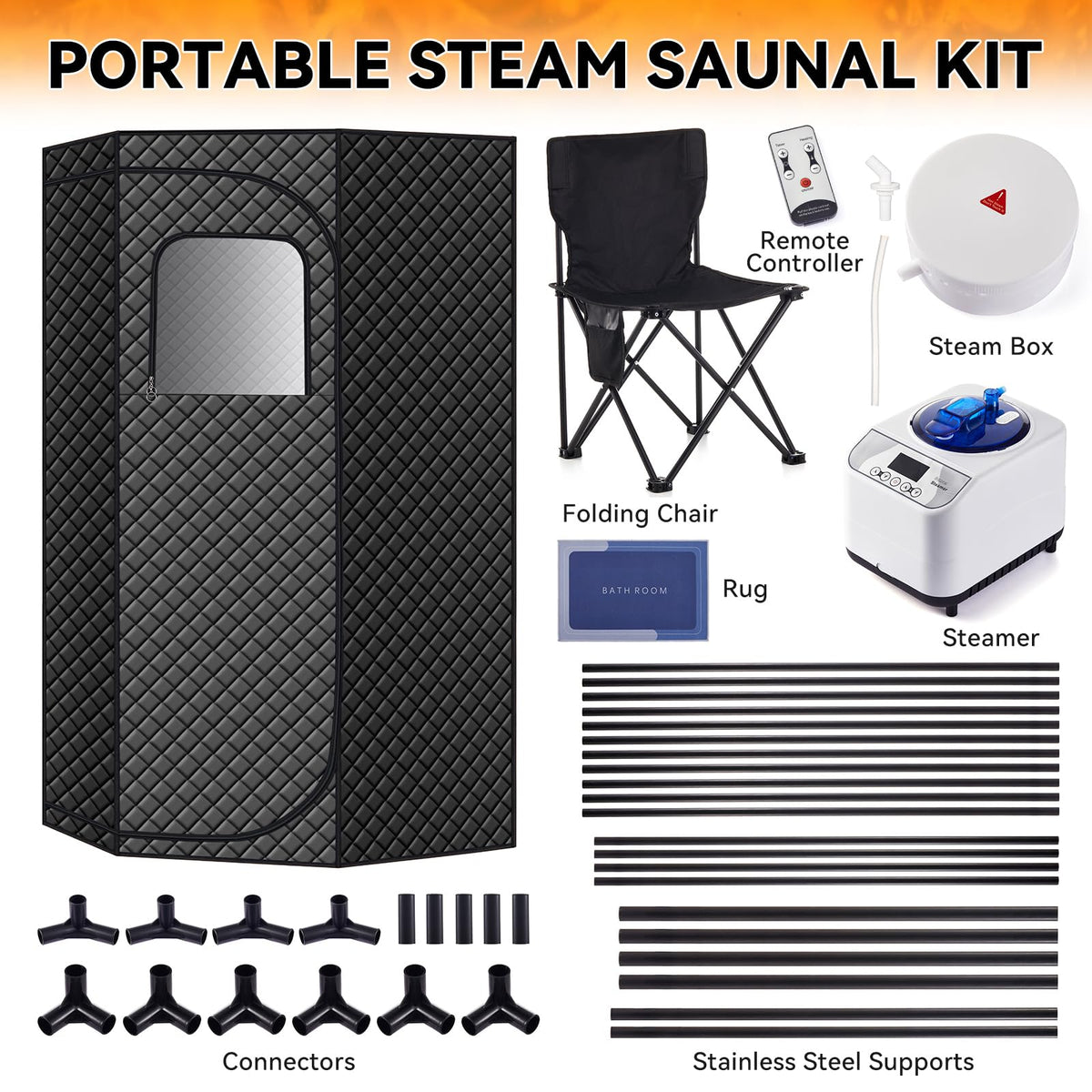 WR-Persist indoor-outdoor sauna tent ideal for quick wellness sessions anywhere.