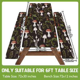 Wrakus bench covers 72x12 secured by elastic edges to stay put.