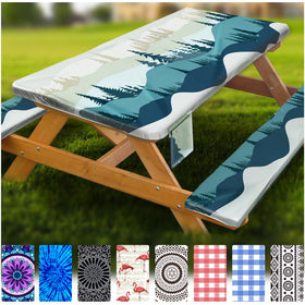 Wrakus fitted picnic table cover 72x30 for secure outdoor dining