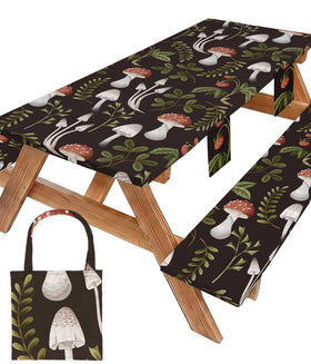 Wrakus picnic table cover 72x30 with waterproof surface for outdoor meals.