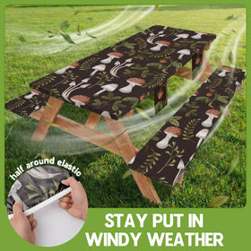 Wrakus tablecloth with TPU backing protects against spills during gatherings.