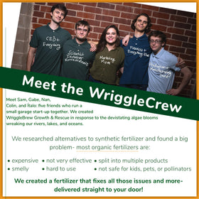 WriggleBrew soil application encouraging beneficial microbes and healthier soil.