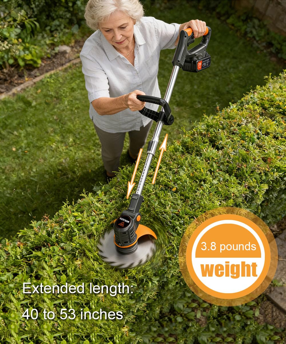 Wrneaoch 16 cutting discs for versatile yard care and edging tasks.