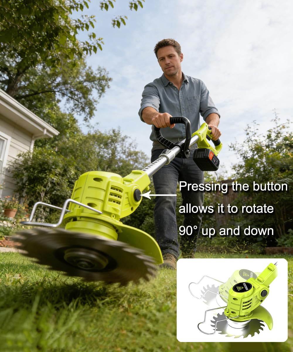 Wrneaoch metal blade cutting tough weeds with precision