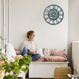 WrtmyR patio and poolside clock enhances outdoor decor with reliable timing