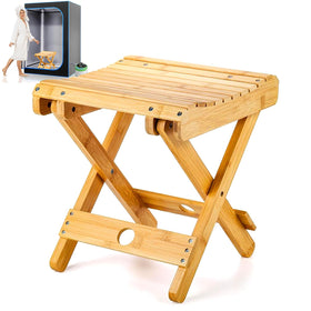 WSBXBB Bamboo Sauna Chair fully assembled and ready for use with solid support