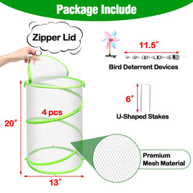 WSBXBB garden netting mesh cover protects plants from pests while preserving sunlight.
