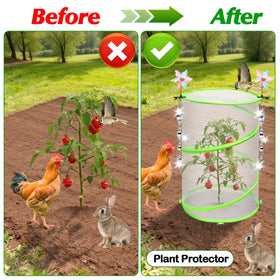 WSBXBB pop-up plant protector enables quick setup for outdoor or indoor gardening.