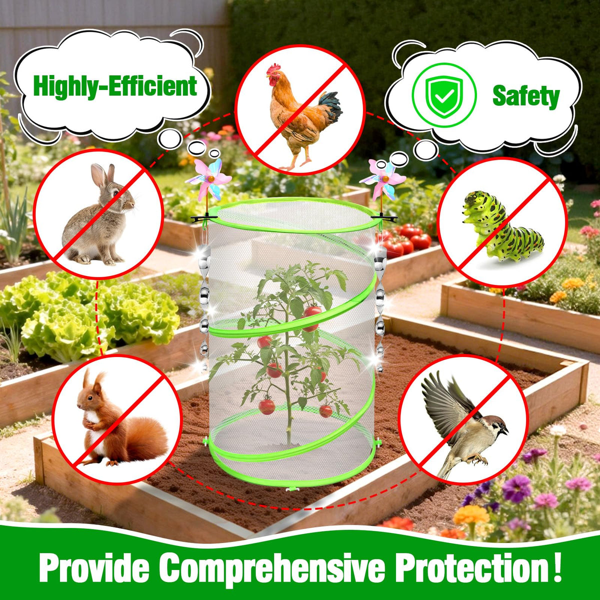 WSBXBB top zipper access allows easy watering and maintenance.