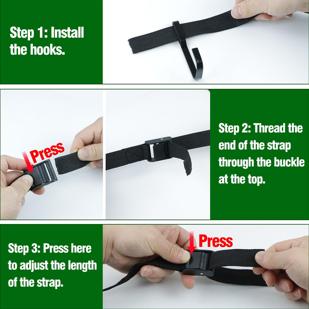 WSBXBB tree-friendly hanger securing beehives without nails or bark damage.