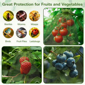 WSepascI fruit-protection-bags-6x9-green suitable for berries, tomatoes, mangoes and more.