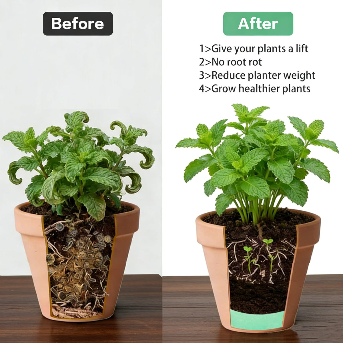 WSFSLJWDW lightweight planter insert reduces planter weight during setup