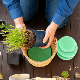 WSFSLJWDW two-piece filler pack simplifies starting a planter