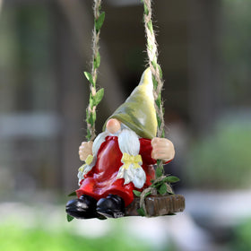 WSHMZYHOME garden gnome in blue overalls adds playful color to yards.