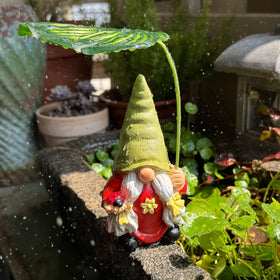 WSHMZYHOME gnome details: ladybug accent for garden charm