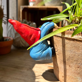 WSHMZYHOME garden fence gnome adding whimsical focal point.