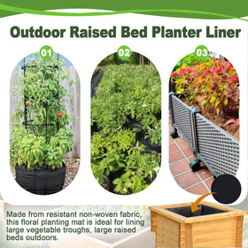 Wshxjzyay cuttable planter liner adapts to various pots and frames