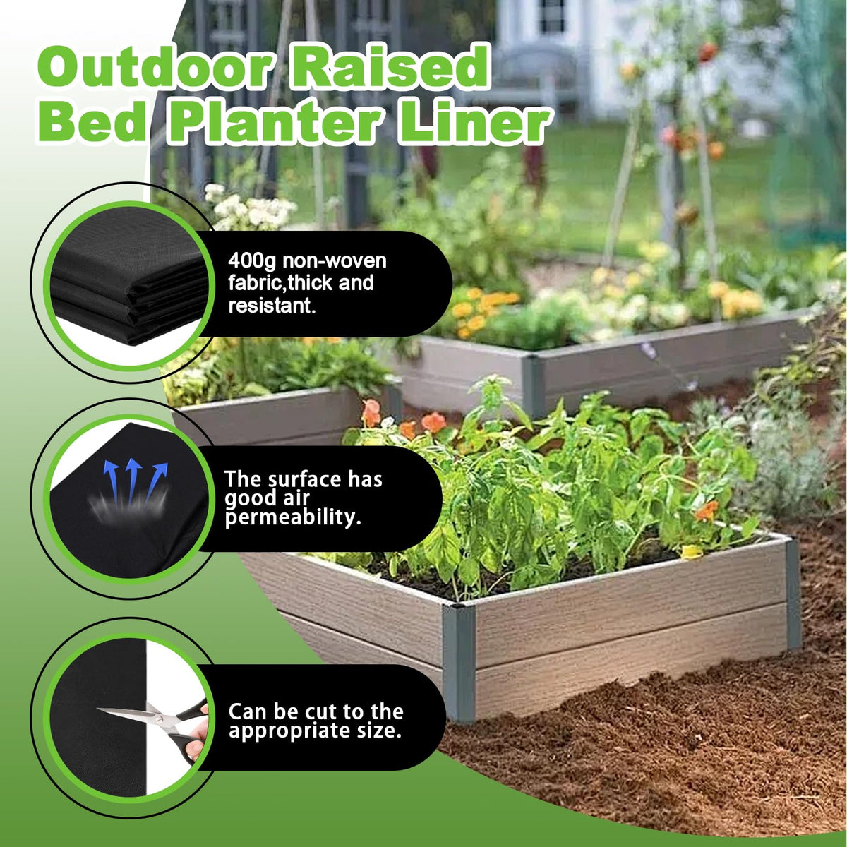 Wshxjzyay soil retention and drainage promotes balanced moisture and nutrient stability