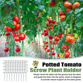 Wshxjzyay Tomato Twist Stake spiral is suitable for beans, peas, and flowering vines.
