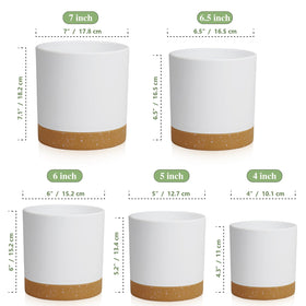 WSMKSZ 5-inch cylindrical pot showcasing Nordic color-block design for modern spaces.