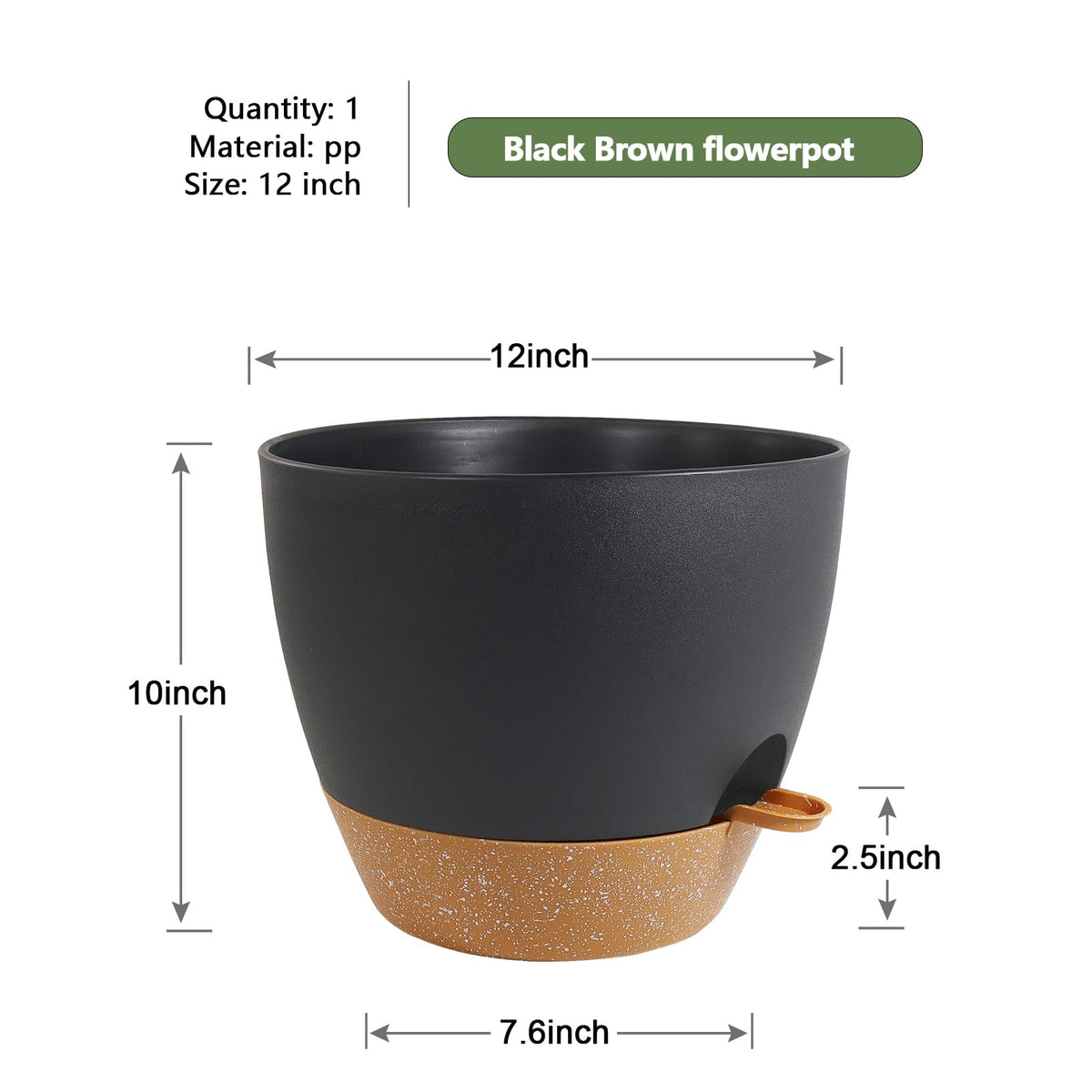 WSMKSZ deep reservoir design keeps plant roots hydrated between waterings.