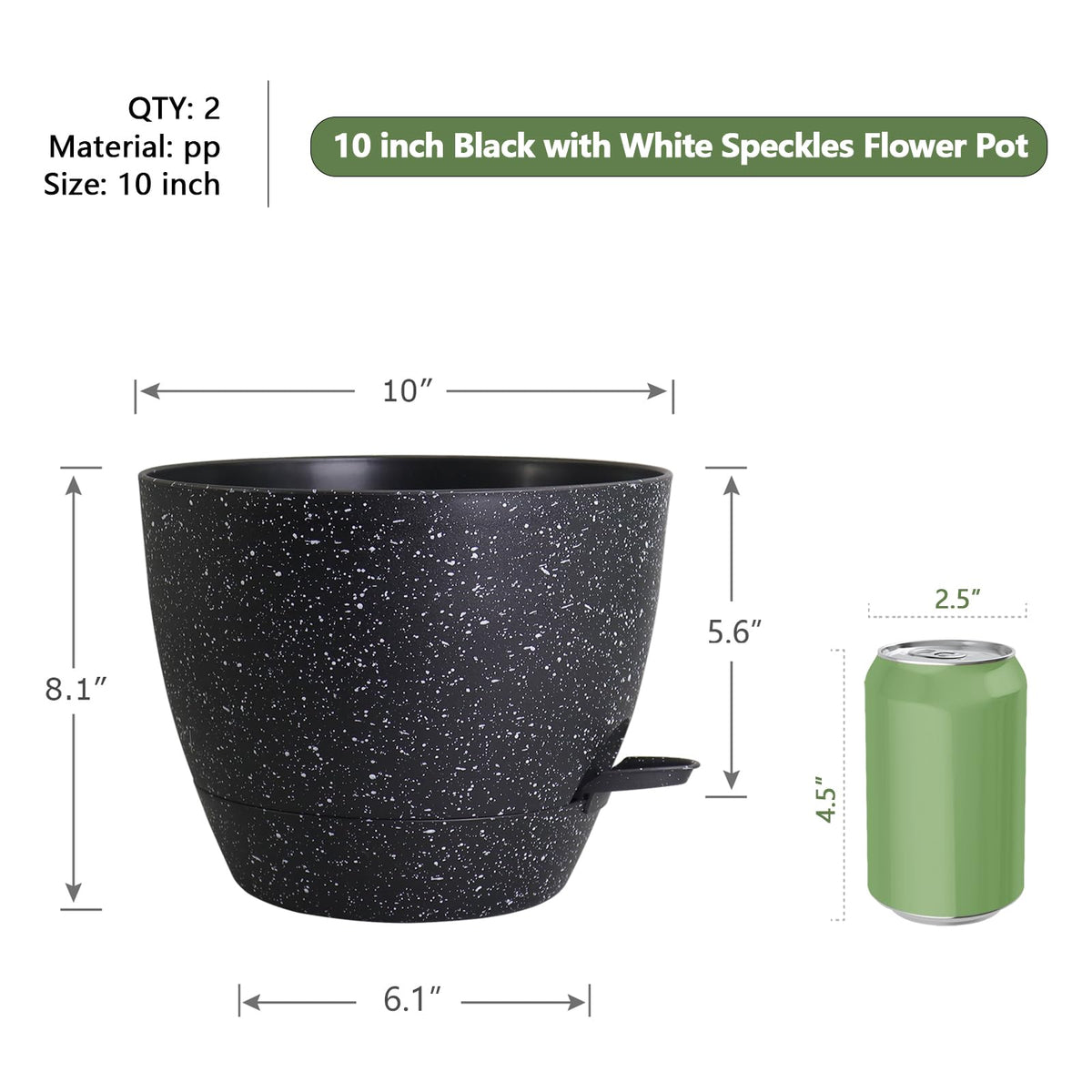 WSMKSZ deep reservoir pots provide longer intervals between waterings