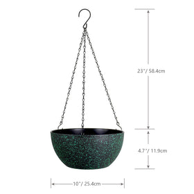 WSMKSZ hanging planter with triple-chain hanger for adjustable height