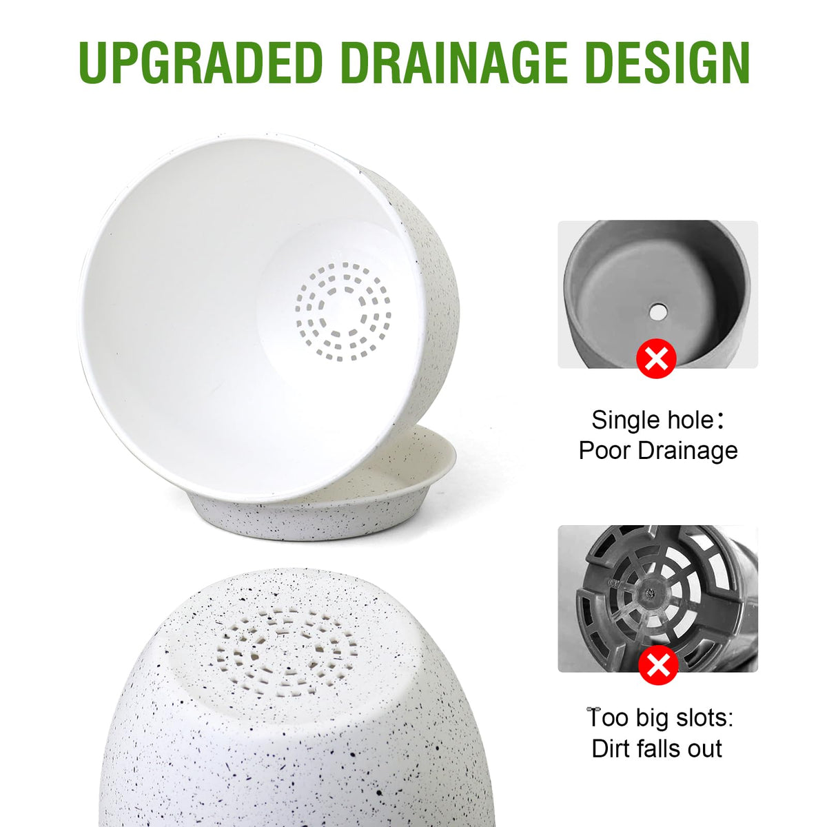 WSMKSZ decorative pot suitable for windowsills desks and balconies.