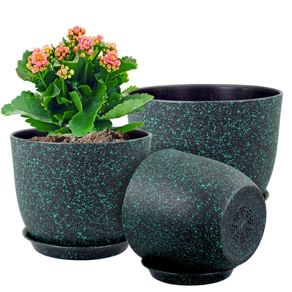 WSMKSZ large flower pot 12-inch with drainage holes for indoor displays