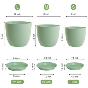 WSMKSZ 9-inch pot versatile for indoor or outdoor use.